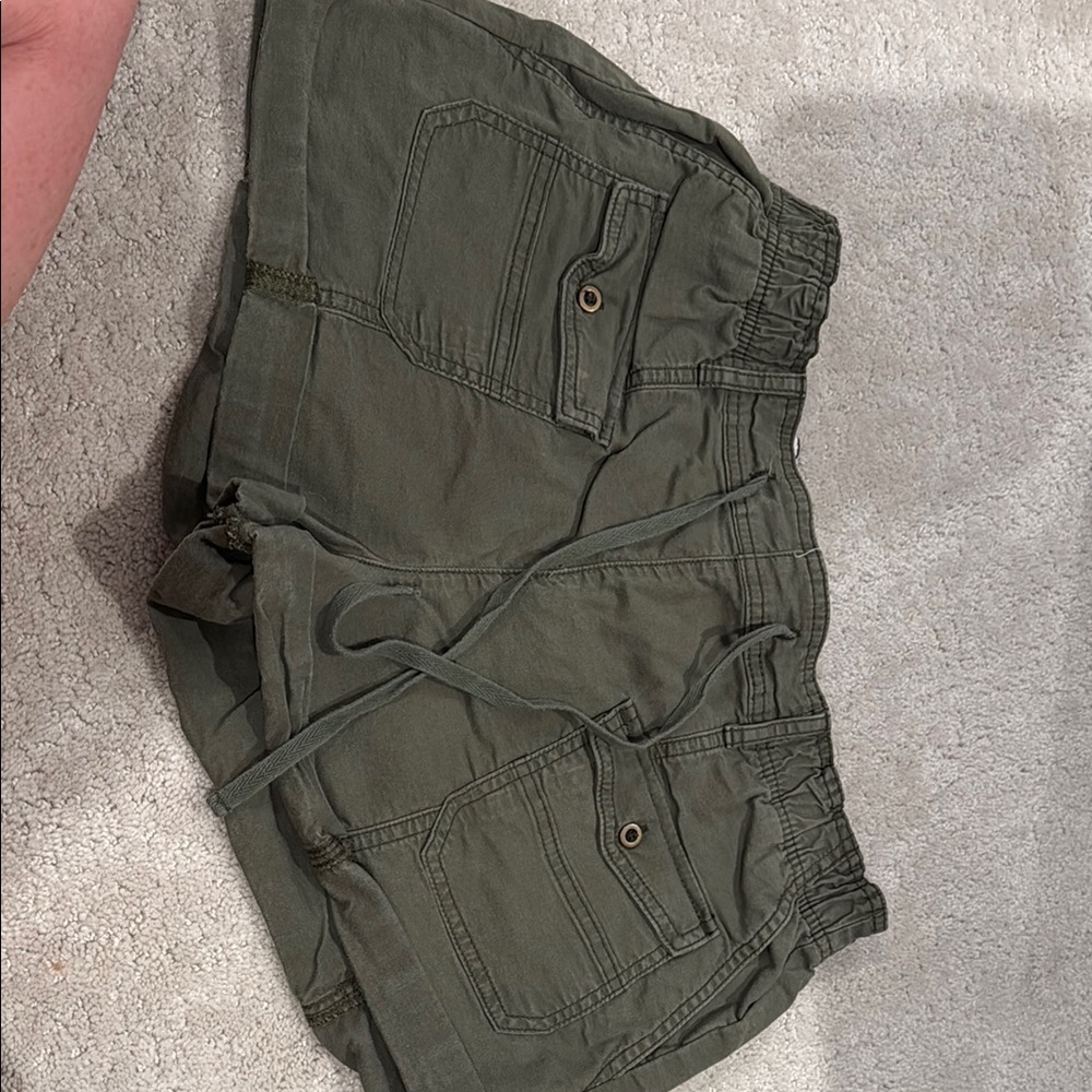 Anthropologie Olive Green Women's Cargo Shorts